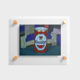 Old Gunther Beer Can Floating Acrylic Print