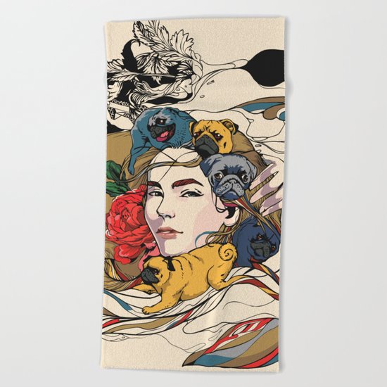 Let My Baby Stay Beach Towel