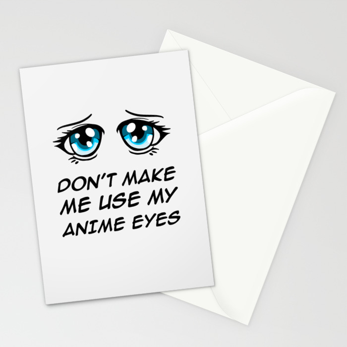 Anime Eyes Kawaii Otaku Manga Comic Aesthetic Gift Stationery
