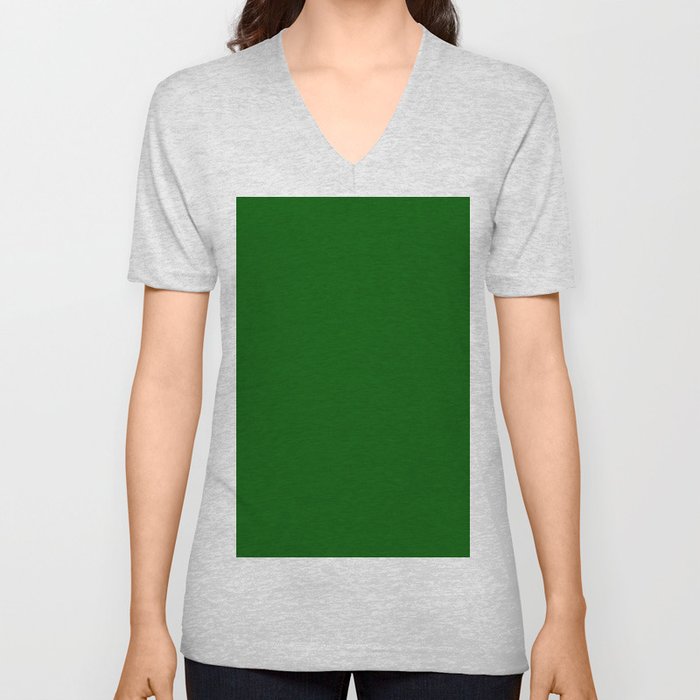 Monochrome green 0-85-0 V Neck T Shirt