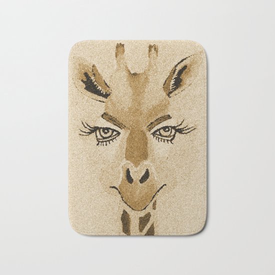 Funny Giraffe Bath Mat