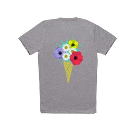 Ice cream with flowers T Shirt