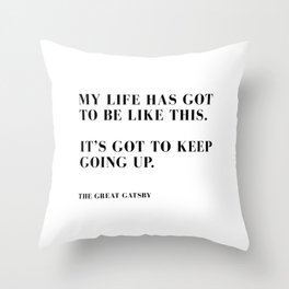 the great gatsby  Throw Pillow