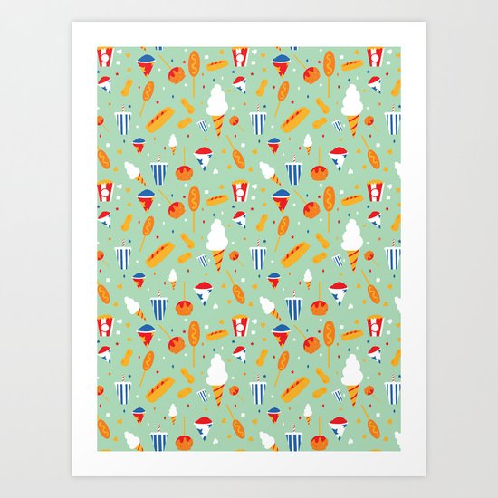 Circus Food Art Print