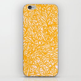 Summer Yellow Saffron - Vibrant Abstract Botanical Nature iPhone Skin