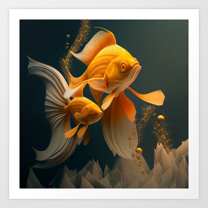 COMPOSITION FISH III Art Print