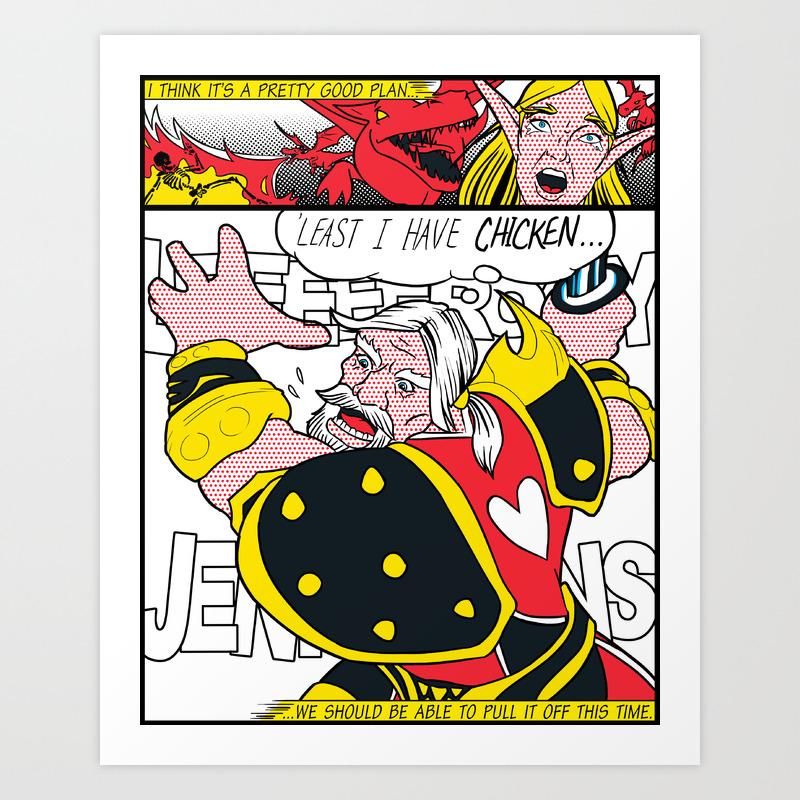 Leeeeee Roy Lichtenstein Art Print By Oubliette Society6