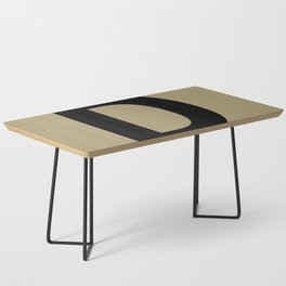 Letter D (Black & Sand) Coffee Table