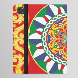 Sicilian Baroque Floral Mandala Tile iPad Folio Case