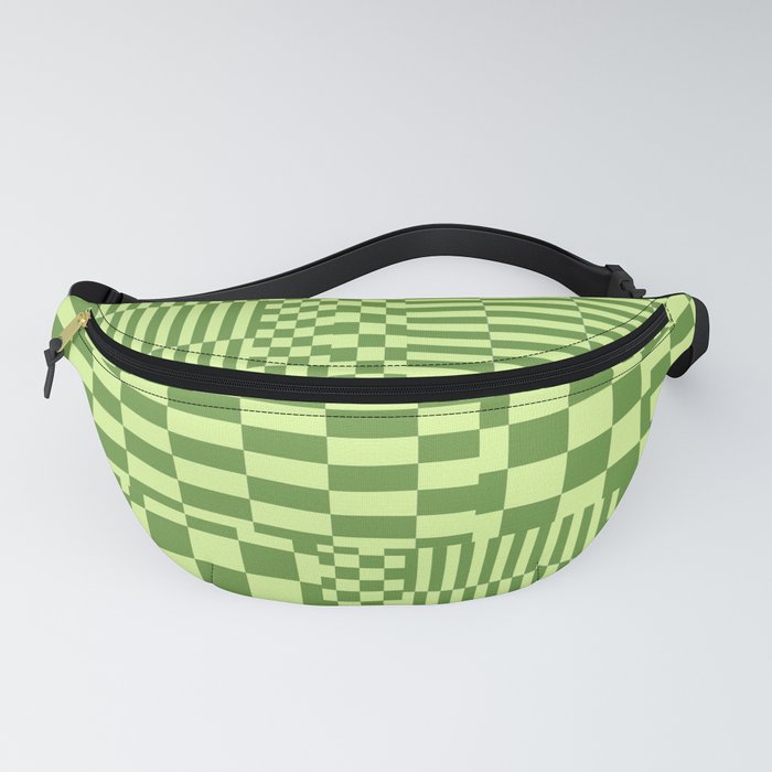 Glitchy Checkers // Pear Fanny Pack