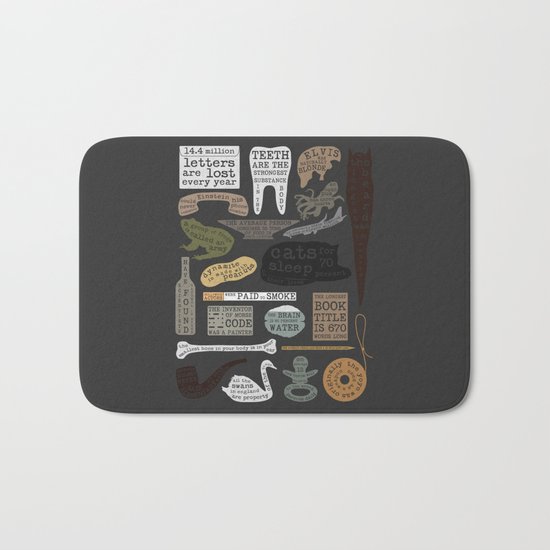 22 Facts - Useful Facts Bath Mat