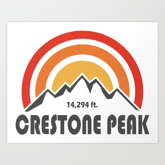 Crestone Peak Colorado Art Print