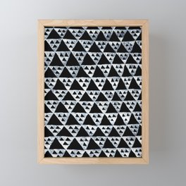 Silver Triangles No. 2 Framed Mini Art Print