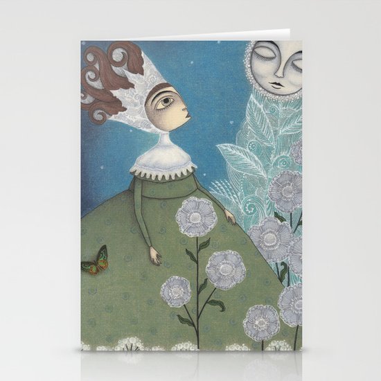 Soon, soon, Winter Moon! Stationery Cards