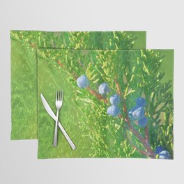 sunlight juniper painted impressionism style Placemat