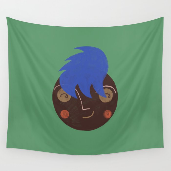 Smirking Mohawk  Wall Tapestry