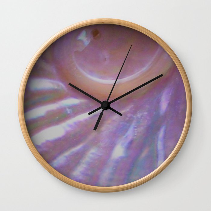 Pink abalone Wall Clock