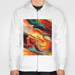 love Music Abstract fine Art Painting Hoody