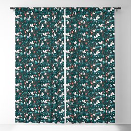 Flowers and Dice Blackout Curtain