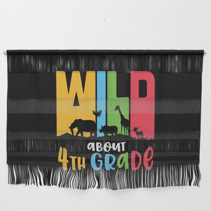 Wild About 4th Grade Wall Hanging