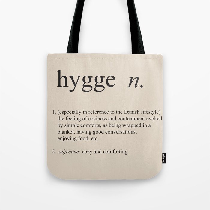 Hygge Definition Tote Bag