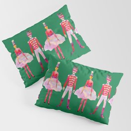 Nutcracker Ballet - Candy Cane Green Pillow Sham