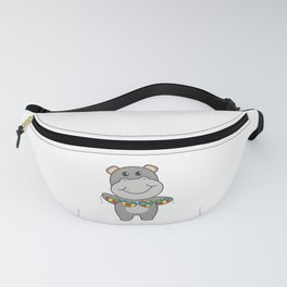 Autism Awareness Month Puzzle Heart Hippo Fanny Pack