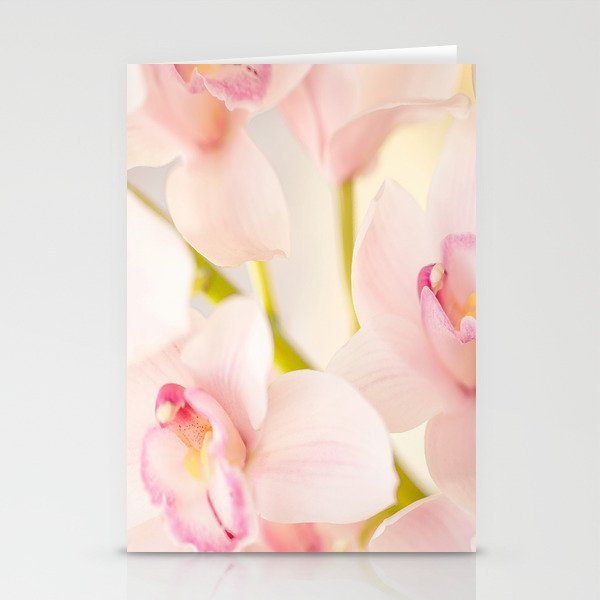 Orchid Flower Bouquet On A Light Background #decor #society6 #buyart Stationery Cards