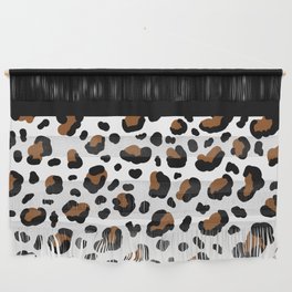 Black & White W/ Brown Leopard Wall Hanging