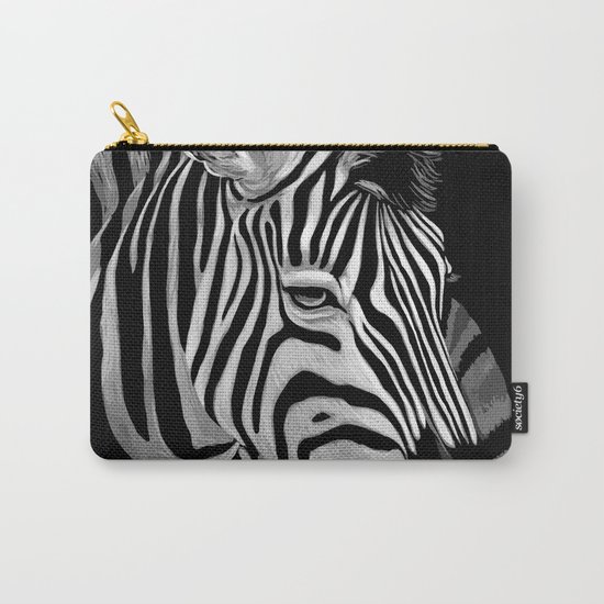 Zebra Painting Carry-All Pouch
