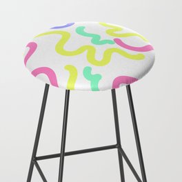 2  Abstract Shapes Squiggly Organic 220520 Bar Stool