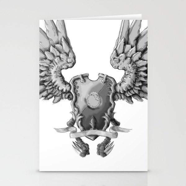 FF14 - Chocobo / materia coat of arms Stationery Cards