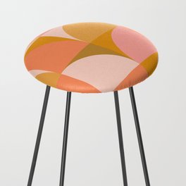 Abstract Sunny Fields Pattern Counter Stool