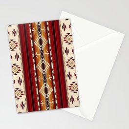 Amber Fire Native American Tribal Pattern Stationery Card