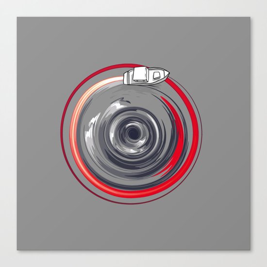Ocean vortex Canvas Print