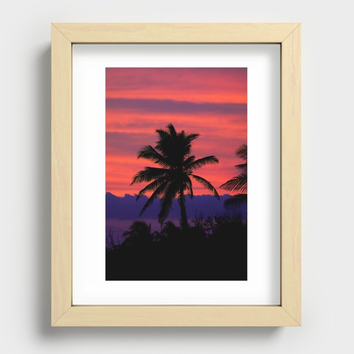 Palm Breeze Recessed Framed Print