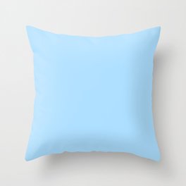Solid Pale Light Blue Color Throw Pillow
