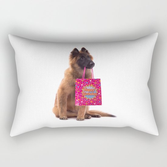 Birthday dog Rectangular Pillow