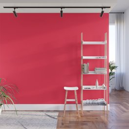 From The Crayon Box Scarlet Red - Bright Red Solid Color / Accent Shade / Hue / All One Colour Wall Mural