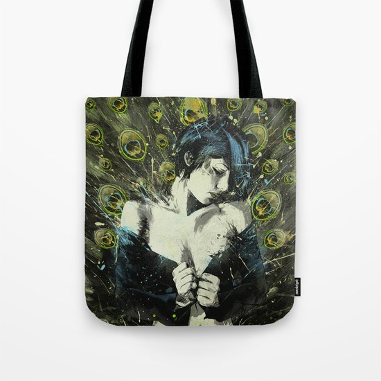 Black Pea Tote Bag