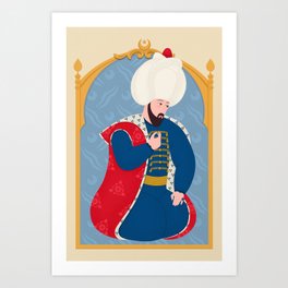 Suleiman the Magnificent Art Print