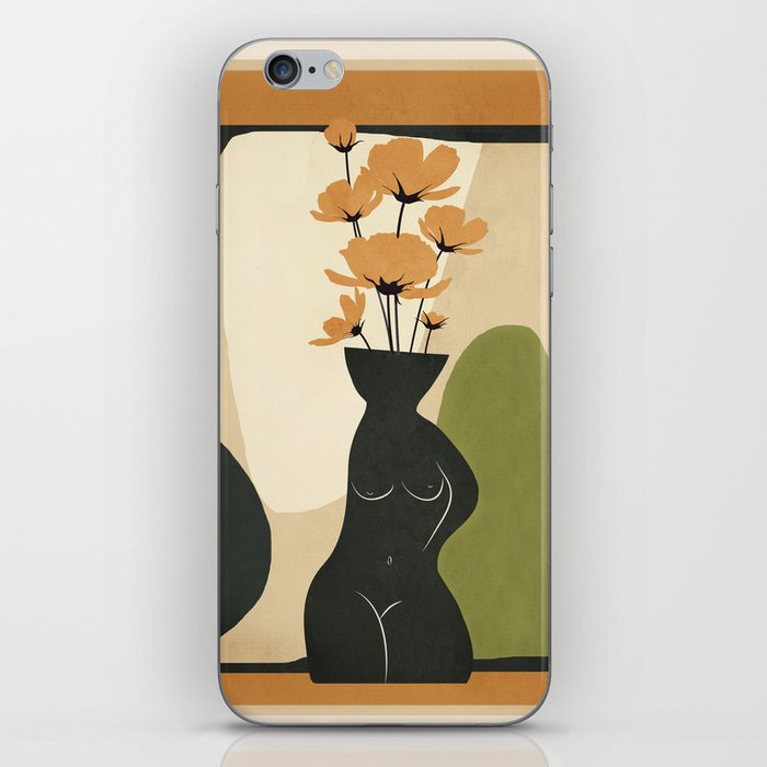 Modern Abstract Woman Body Vase 5 iPhone Skin