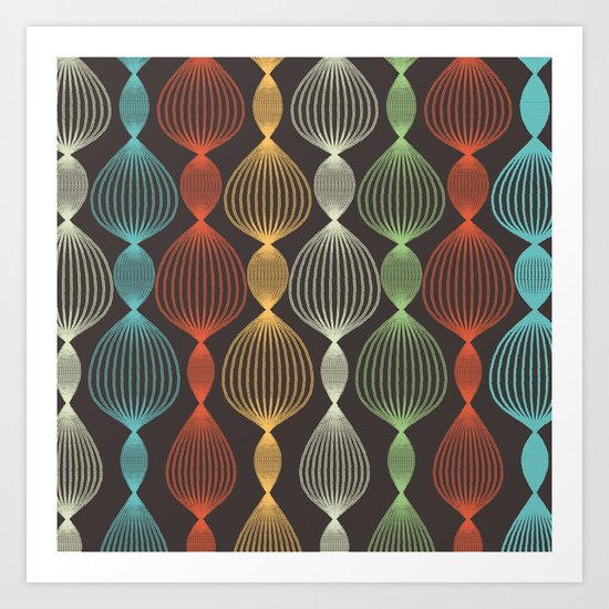 Geo Bulbs Art Print