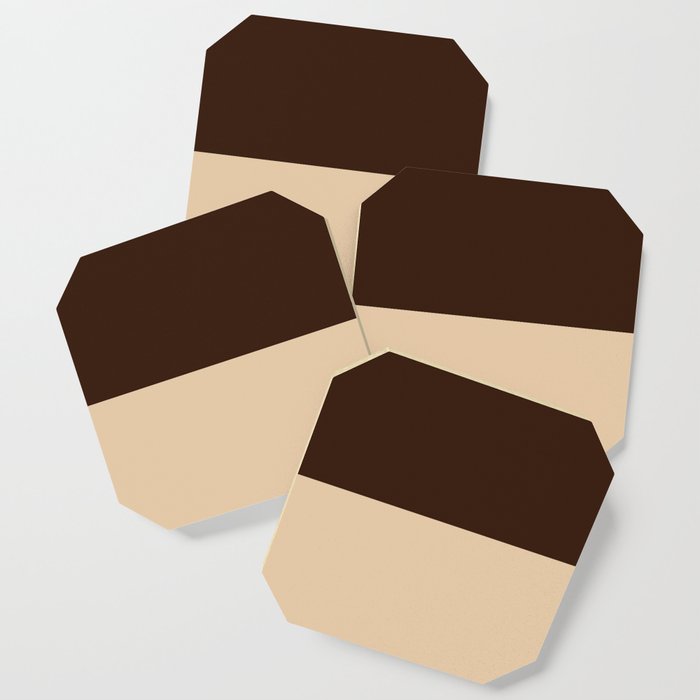 Dark Brown and Burly Wood Coaster