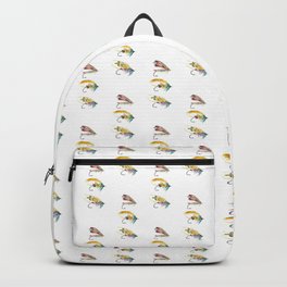 Fly Fishing lure watercolor Backpack