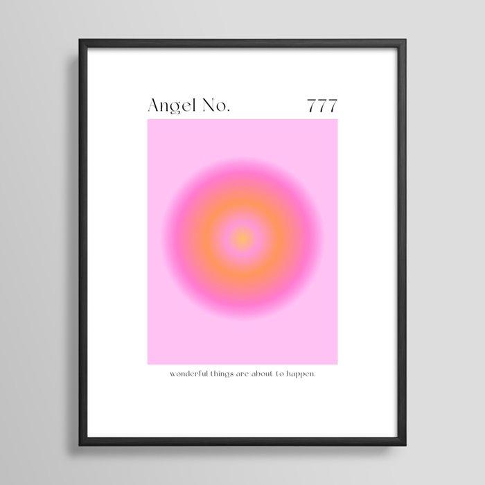 Angel Number 777 Framed Art Print