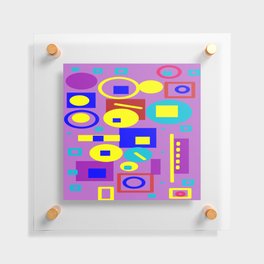 Pattern of geometric forms. Floating Acrylic Print