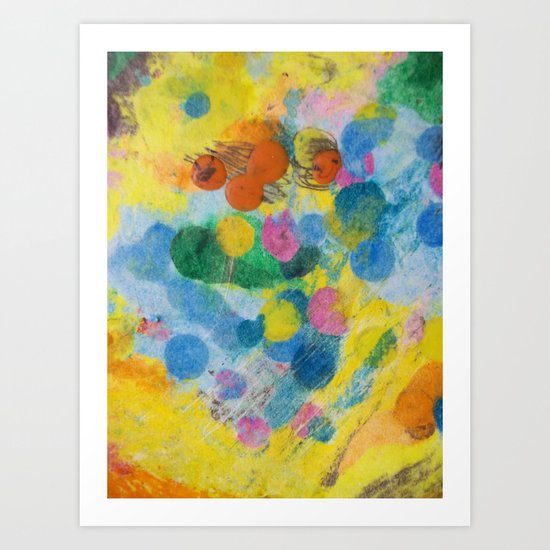 Crayon Love: The Melting Dot Art Print