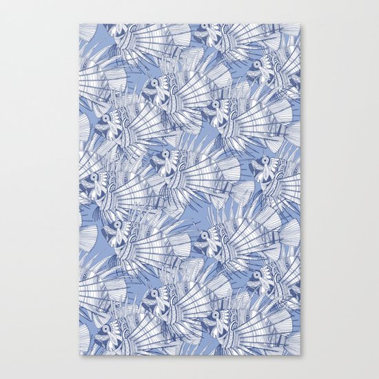 fish mirage blue Canvas Print