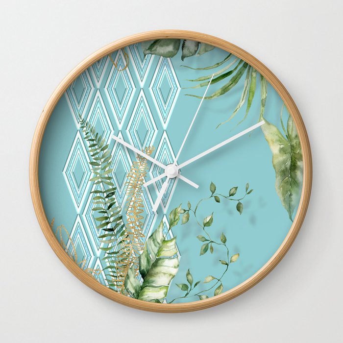 MCM Tropical Diamonds Wall Clock